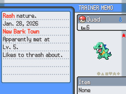 Phase 3 - Totodile (the Big Jaw Pokémon)