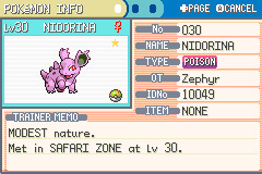 Phase 0 - Nidorina (the Poison Pin Pokémon)