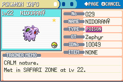 Phase 3 - Nidoran♀ (the Poison Pin Pokémon)