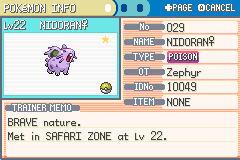Phase 4 - Nidoran♀ (the Poison Pin Pokémon)