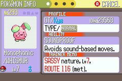 Phase 0 - Whismur (the Whisper Pokémon)